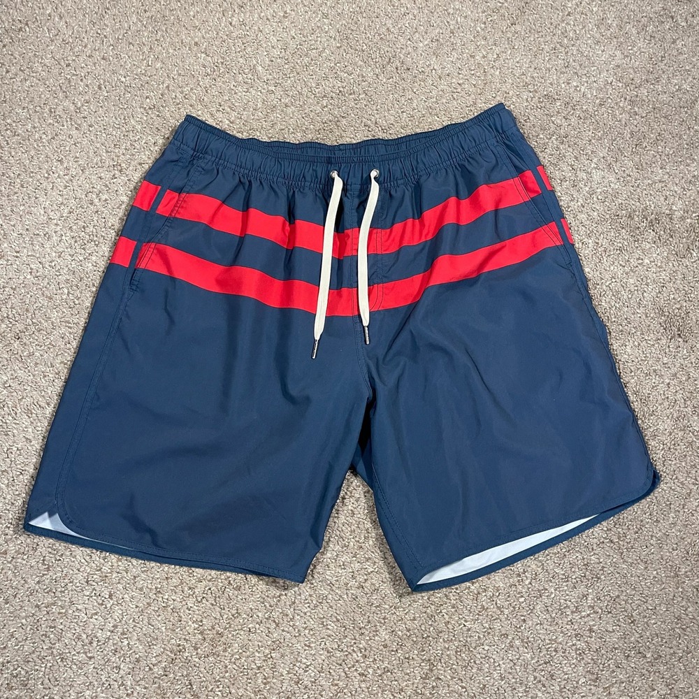 Fair Harbor Men's Swim Shorts Lined Performance Casual Summer XL Blue